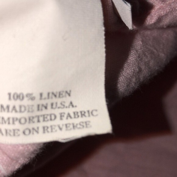 Hot Cotton size medium pink linen top - Picture 4 of 4